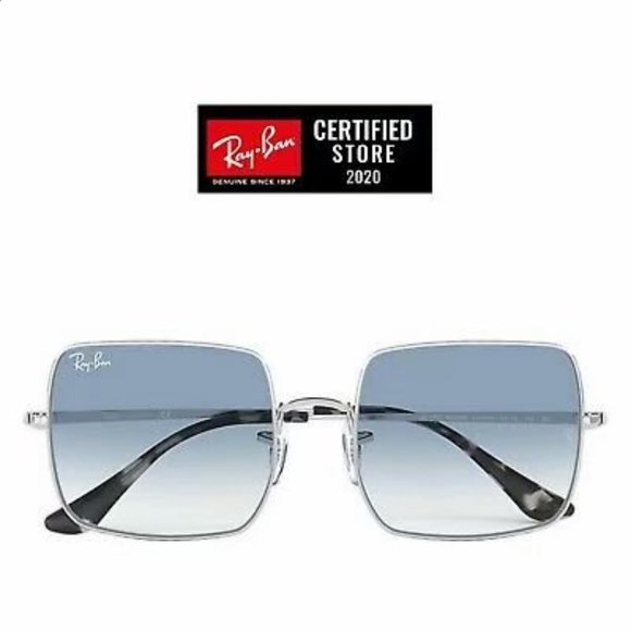 RayBan RB1971 91493F Silver Squere Gradient Blue main image 4